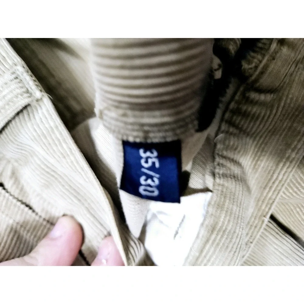 Polo Ralph Lauren Pleated‎ Khaki Pants Men's Size 35x30 Rwgular Fit 100% Cotton